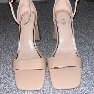 Lipsy Nude Block Heel Sandals